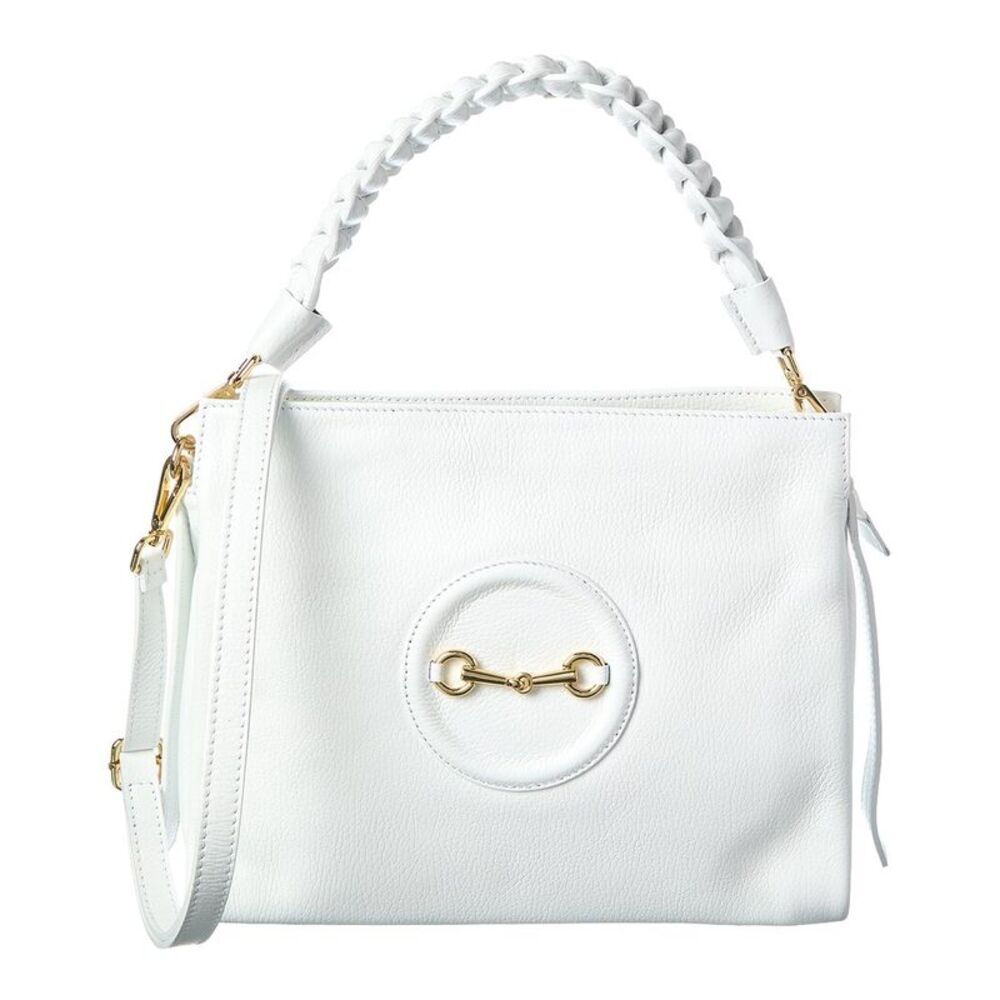 Isabella Rossetti Calista Leather Handbag, White